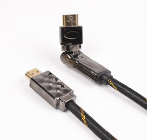 Кабель HDMI-HDMI 2m, M / M, v1.4, поворотний Viewcon VD-516-2M 444619 фото