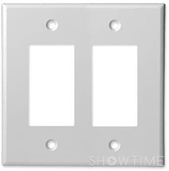 Мультимедіа розетка SCP 200D-2G-WT DOUBLE GANG FACEPLATE-DECORATOR - WHITE 527797 фото