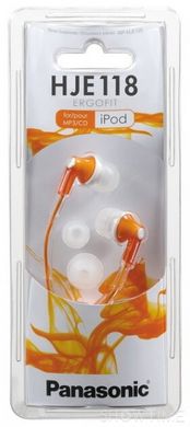 Panasonic RP-HJE118GUD — навушники RP-HJE118GU In-ear Orange 1-005472 фото