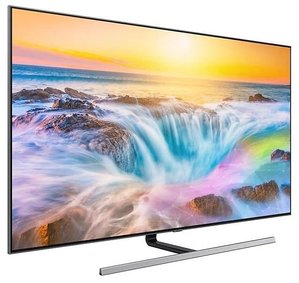 Телевiзор 55" QLED 4K Samsung QE55Q80RAUXUA Smart, Tizen, Silver 518067 фото