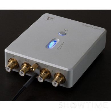 Фонокорректор MM / MC, 34 дБ (MM)/54 дБ (MС) Clearaudio Smart Phono V2 MM and MC; EL 027H/S Silver з виходом на навушники 529853 фото