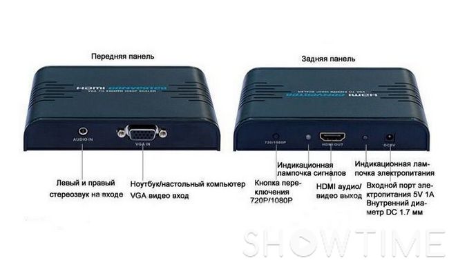 Перетворювач VGA + Audio в HDMI Avcom AVC512 451341 фото