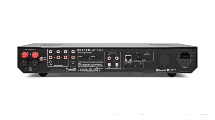 Інтегральний підсилювач ЦАП 2 х 80 Вт чорний Roksan Attessa Streaming Amplifier Black 1-000162 фото