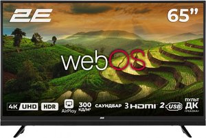 2E 2E-65A06LW — Телевізор 65" LED 4K 50Hz Smart WebOS, Black 1-006008 фото