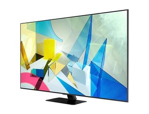 Телевiзор 55" QLED 4K Samsung QE55Q80TAUXUA Smart, Tizen, Silver 518068 фото