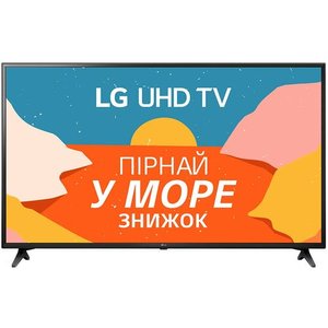 Телевiзор 49" LED 4K LG 49UN71006LB Smart, WebOS, Black