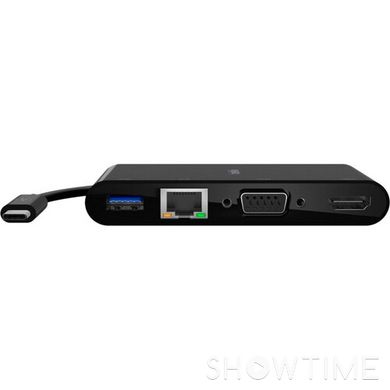 Адаптер Belkin USB-C - Ethernet, HDMI, VGA, USB-A, 100W PD, black AVC004BTBK 542884 фото