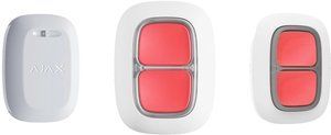 Ajax DoubleButton (000020949) &mdash; Беспроводная двойная тревожная кнопка, jeweller, белый 1-007979 фото