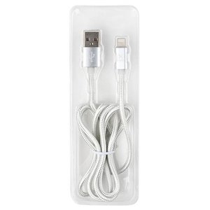 Кабель Vinga USB2.0 AM/Apple Lightning Silver 1м (VRC511SI) 470048 фото
