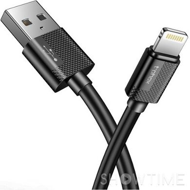Кабель T-Phox Nets USB - Lightning Black 1.2м (T-L801 BLACK) 470480 фото