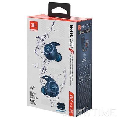 JBL Reflect Aero Blue (JBLREFLECTAEROBLU) — Навушники бездротові вакуумні Bluetooth (Б/В) 1-007695 фото