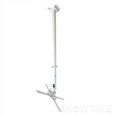 Charmount PRB80-145 White — Крепление потолочное для проектора, 800-1450 мм, 15 кг, белое 1-007116 фото