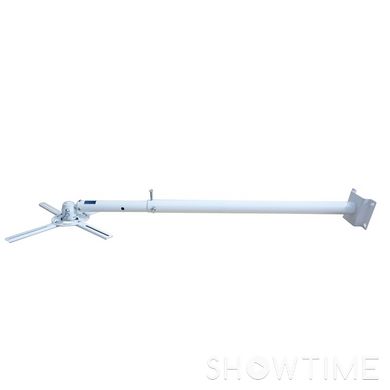 Charmount PRB80-145 White — Крепление потолочное для проектора, 800-1450 мм, 15 кг, белое 1-007116 фото