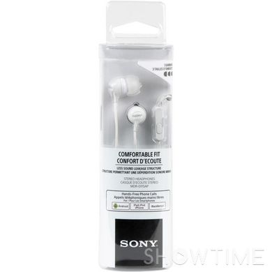 Наушники SONY MDR-EX15AP Mic White (MDREX15APW.CE7) 532594 фото