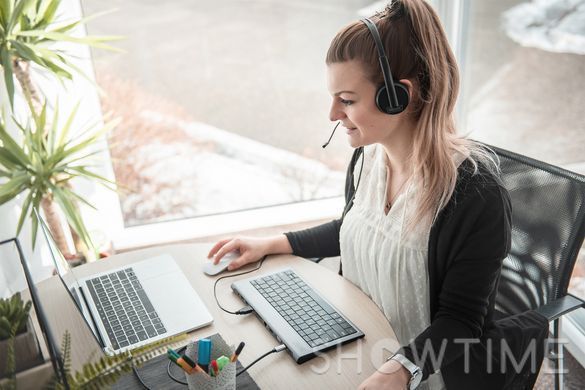 Digitus DA-12203 &mdash; гарнітура Stereo Headset, 1.95m cable, USB 1-005115 фото