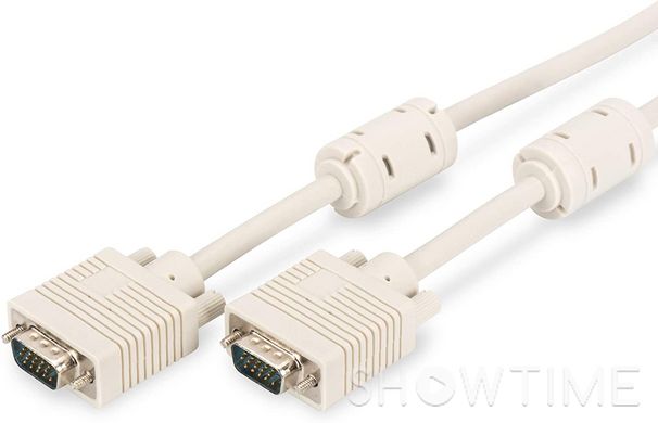 Digitus AK-310103-050-E — кабель VGA, HD15 M/M, 2xferrite, 5 м 1-005073 фото