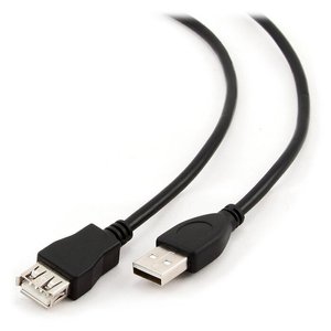 Кабель-подовжувач Cablexpert USB2.0 AM/AF 1.8м (CCP-USB2-AMAF-6 BLACK) 468961 фото
