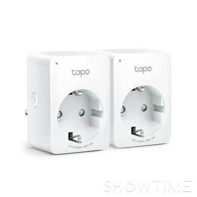 TP-Link TAPO-P100-2-PACK — Комплект умных Wi-Fi мини-розеток 10А, 2 шт. 1-010057 фото