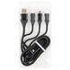 Кабель Vinga USB2.0 AM/Apple Lightning/Micro-BM Blue 1м (VRC651B) 470050 фото 1