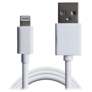 Кабель Grand-X USB/Apple Lightning White 1м (PL01WS) 469433 фото