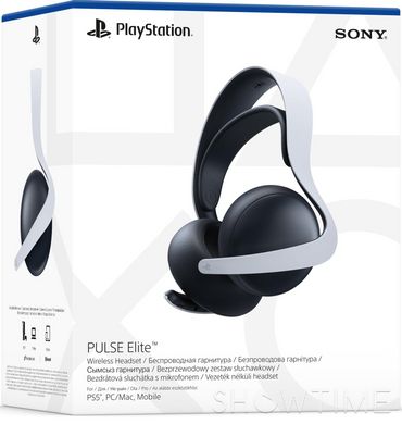 Sony PlayStation Pulse Elite White (1000039806) — Бездротова гарнітура для PlayStation Bluetooth/радіоканал 1-009319 фото