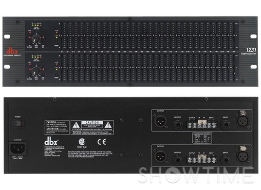 Двухканальный 31-полосный графический эквалайзер DBX DBX1231V-EU 729605 фото