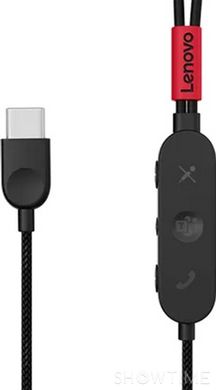 Lenovo 4XD1C99220 — Проводные наушники-вкладыши Go USB-C ANC earphone, с микрофоном, USB Type-C, черные 1-007218 фото