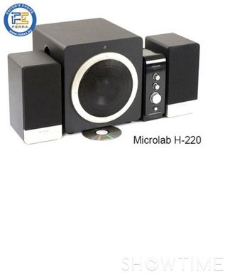 Колонки MICROLAB 2.1 H-220 Black, з зовнішнім підсилювачем 444755 фото