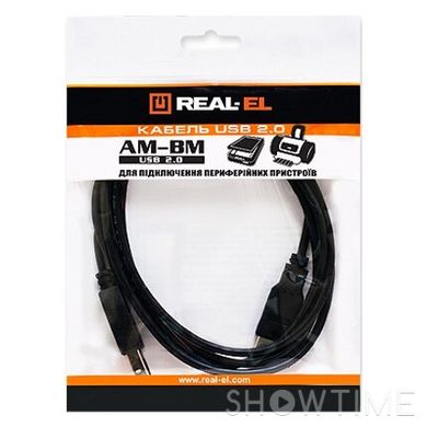 Кабель REAL-EL Pro USB2.0 AM/BM 2м (EL123500026) 470361 фото