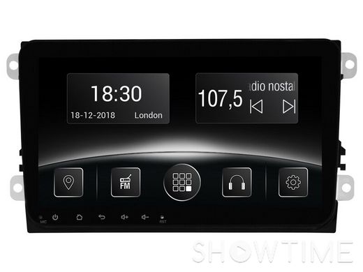 Автомобильная мультимедийная система с антибликовым 9” HD дисплеем 1024x600 для VW, Skoda, Seat 2008-2016 Gazer CM5509-T5 524236 фото
