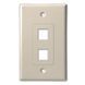 Мультимедіа розетка SCP 202D-WT 2 PORT DECORATOR STYLE WALL PLATE INSERT WHITE 527803 фото