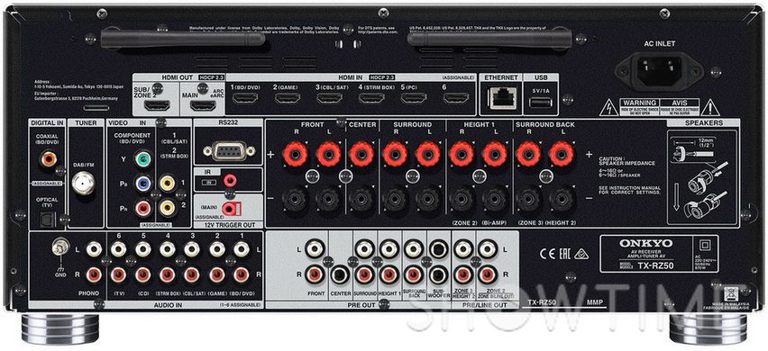 Onkyo TX-RZ50 Black — AV-ресивер 7.2.2 каналов 180 Вт на канал 1-007318 фото