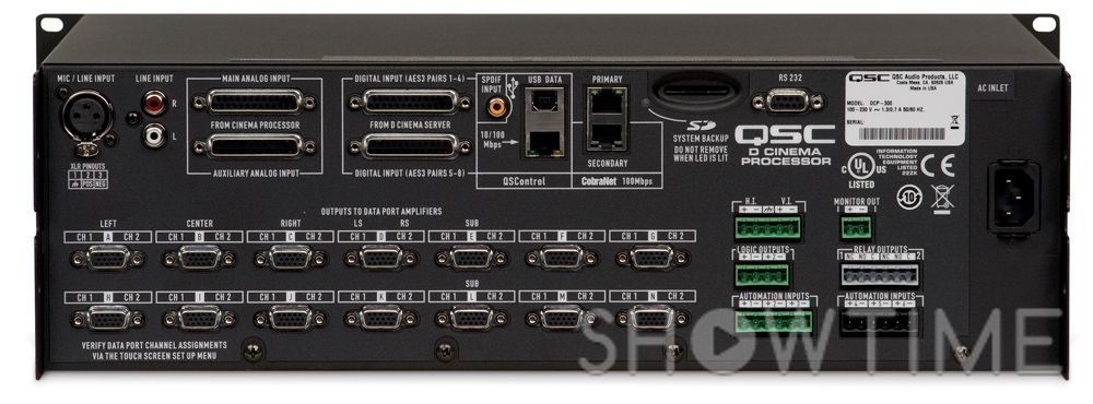 Цифровий кінопроцессор QSC Cinema DCP 300 купити ⚡ Магазин аудіо