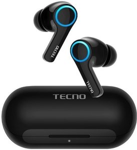 Tecno 4895180768019 — Бездротові навушники Bluetooth Hipods H3 Black 1-006265 фото