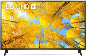 LG 55UQ75006LF — Телевізор 55" LED 4K 50Hz Smart WebOS Ceramic Black 1-006063 фото