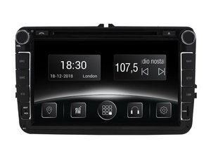 Автомобільна мультимедійна система з антибліковим 8 "HD дисплеєм 1024x600 для VW, Skoda, Seat, 2008-2017 Gazer CM6008-T5 524237 фото