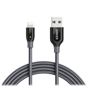 Кабель Anker PowerLine+ USB2.0 AM/Apple Lightning Gray 1.8м (A8122HA1) 469777 фото