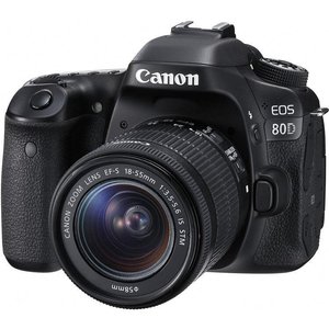 Цифр. фотокамера дзеркальна Canon EOS 80D + об'єктив 18-55 IS nano USM 519023 фото