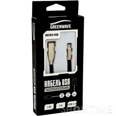 Кабель Greenwave USB 2.0 Micro-USB Black 1м (R0014171) 470564 фото