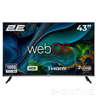 2E 2E-43A07KW — Телевизор 43" 2E LED FHD 60Hz Smart WebOS 1-009959 фото
