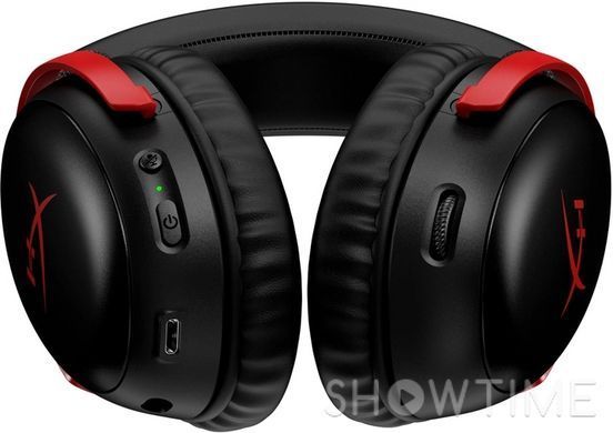 HyperX Cloud III Wireless Black/Red (77Z46AA) &mdash; Навушники геймерські бездротові повнорозмірні радіоканал 1-009406 фото