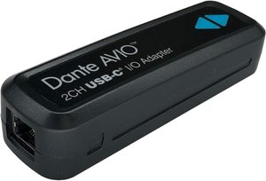 Audinate Dante AVIO USB-C IO Adapter 2x2ch (ADP-USBC-AU-2X2) — USB TYPE-C адаптер для підключення до аудіосіті Dante AVIO 2x2ch 1-008184 фото