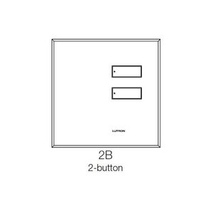 Комплект сменных кнопок Lutron SIB-2B-AW-E lut.01798 532016 фото