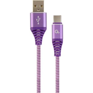 Кабель Cablexpert Premium USB2.0 AM/CM Purple 2м (CC-USB2B-AMCM-2M-PW) 470428 фото