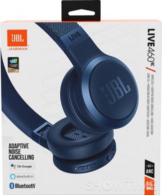 JBL Live 460 NC Blue (JBLLIVE460NCBLU) — Навушники дротові/бездротові закриті Bluetooth 5.0 543834 фото