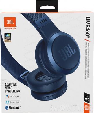JBL Live 460 NC Blue (JBLLIVE460NCBLU) &mdash; Навушники дротові/бездротові закриті Bluetooth 5.0 543834 фото