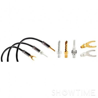 Коннектор для акустического кабеля 4 мм (банан) посеребренный металлический сплав Atlas Cables Transpose Adapters Expanding 4mm Plug 529553 фото