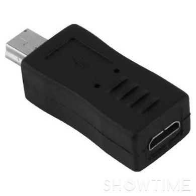 Адаптер Lapara USB2.0 Mini-BM/Micro-BF (LA-MICROUSB-MINI-5PIN BLACK) 469079 фото