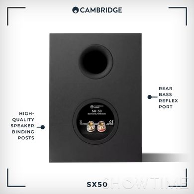 Cambridge Audio SX-50 Matt Black (C11206) — Полична акустика 100 Вт 1-008584 фото