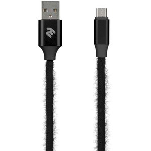 Кабель 2E USB2.0 AM/Micro-BM Black 1м (2E-CCMTAC-BLACK) 470208 фото